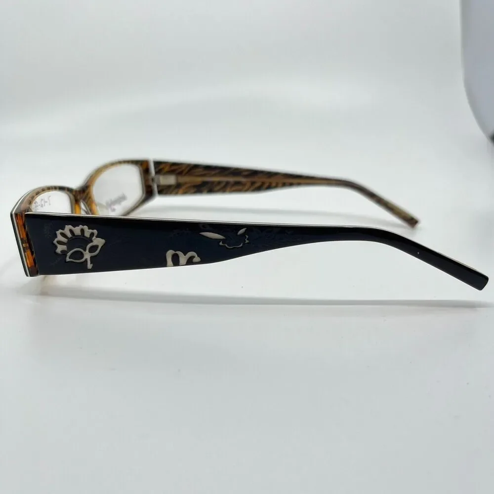 CoverGirl Women's Eyeglasses Frame Black Orange CG0416 53-15-140‎ H6722